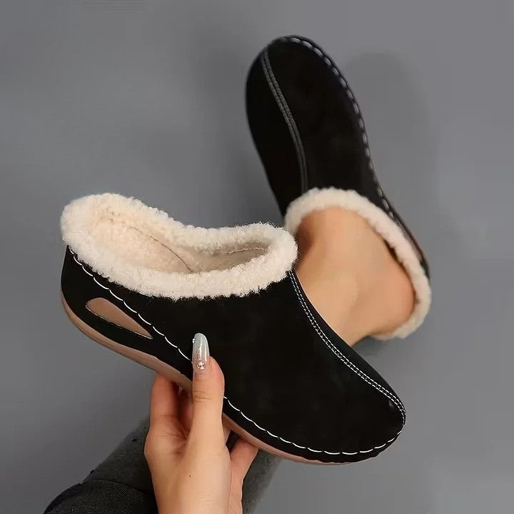 Laluna® | Bontgevoerde Slip-On Sandalen