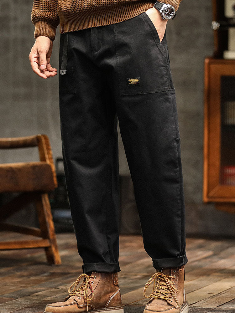 Heren Vintage-Inspiratie Casual Broek