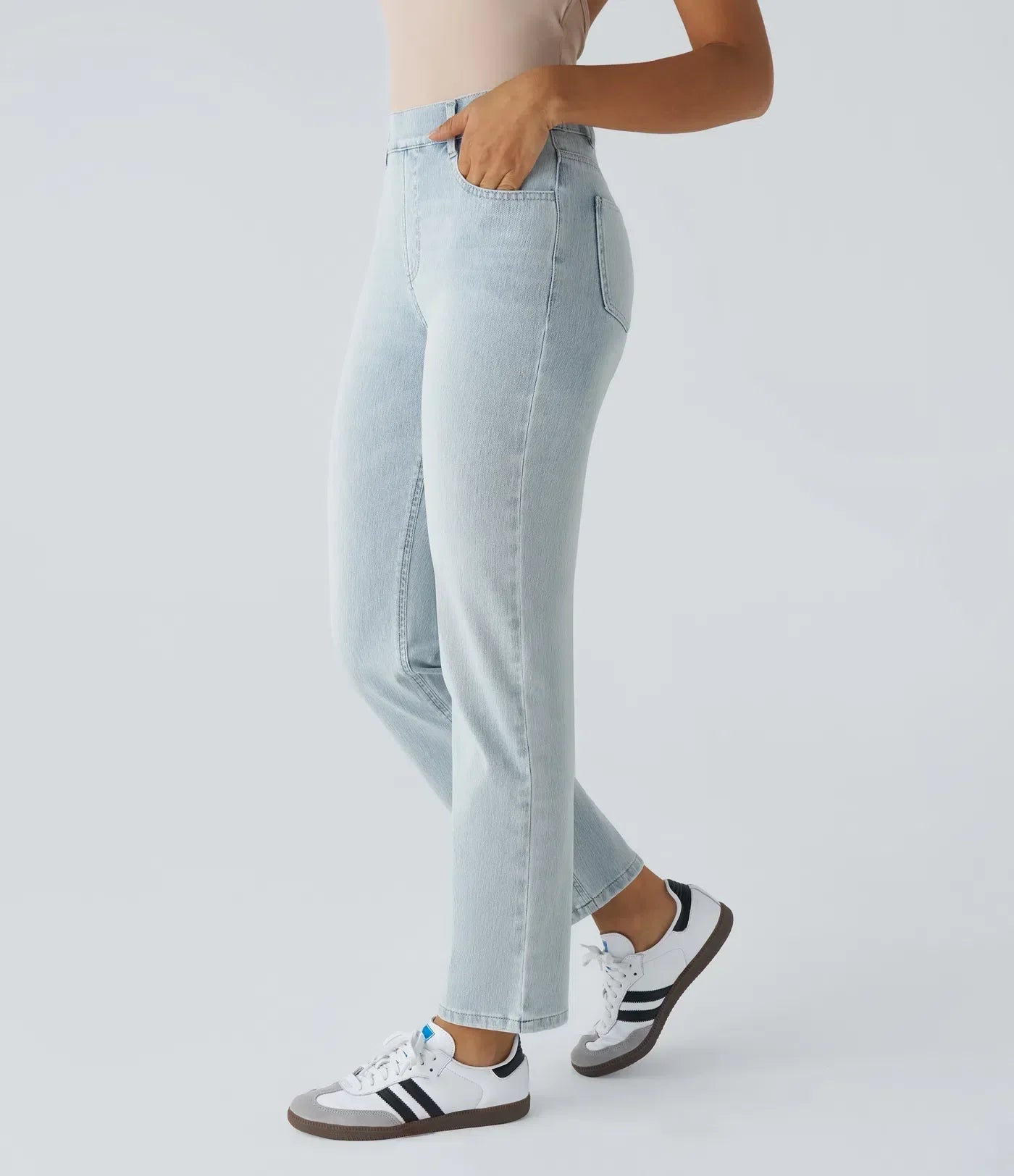 Lotte | Elastische en comfortabele broek met hoge taille