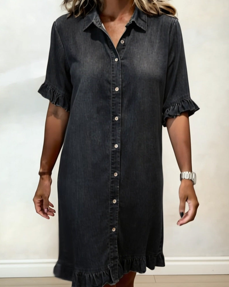 Laluna® | Comfortabele Denim Jurk