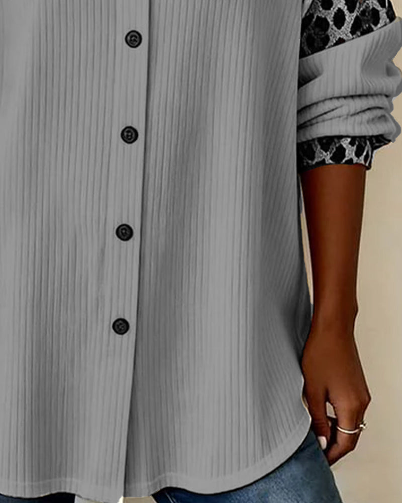 Laluna® | Overhemd met luipaardprint