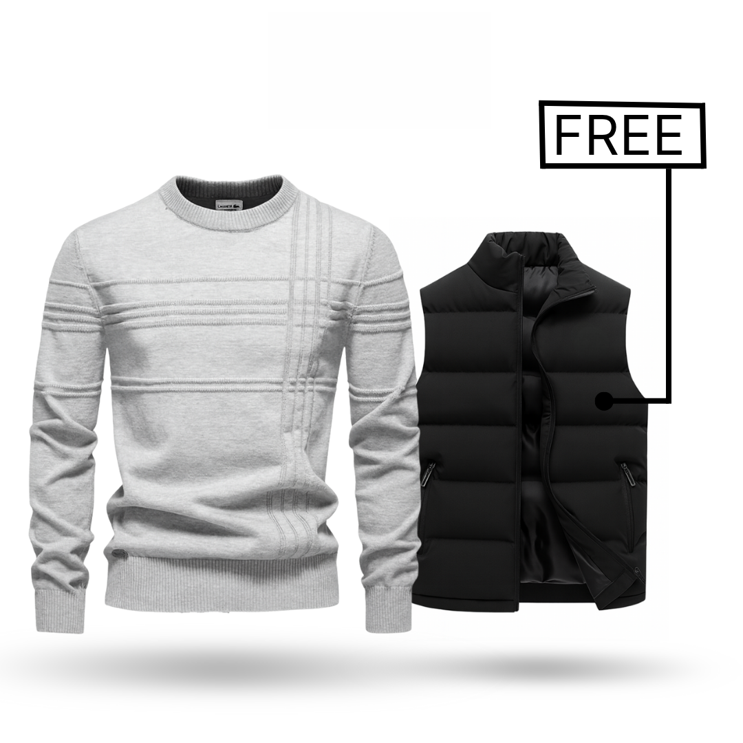 Premium trui + Bodywarmer gratis