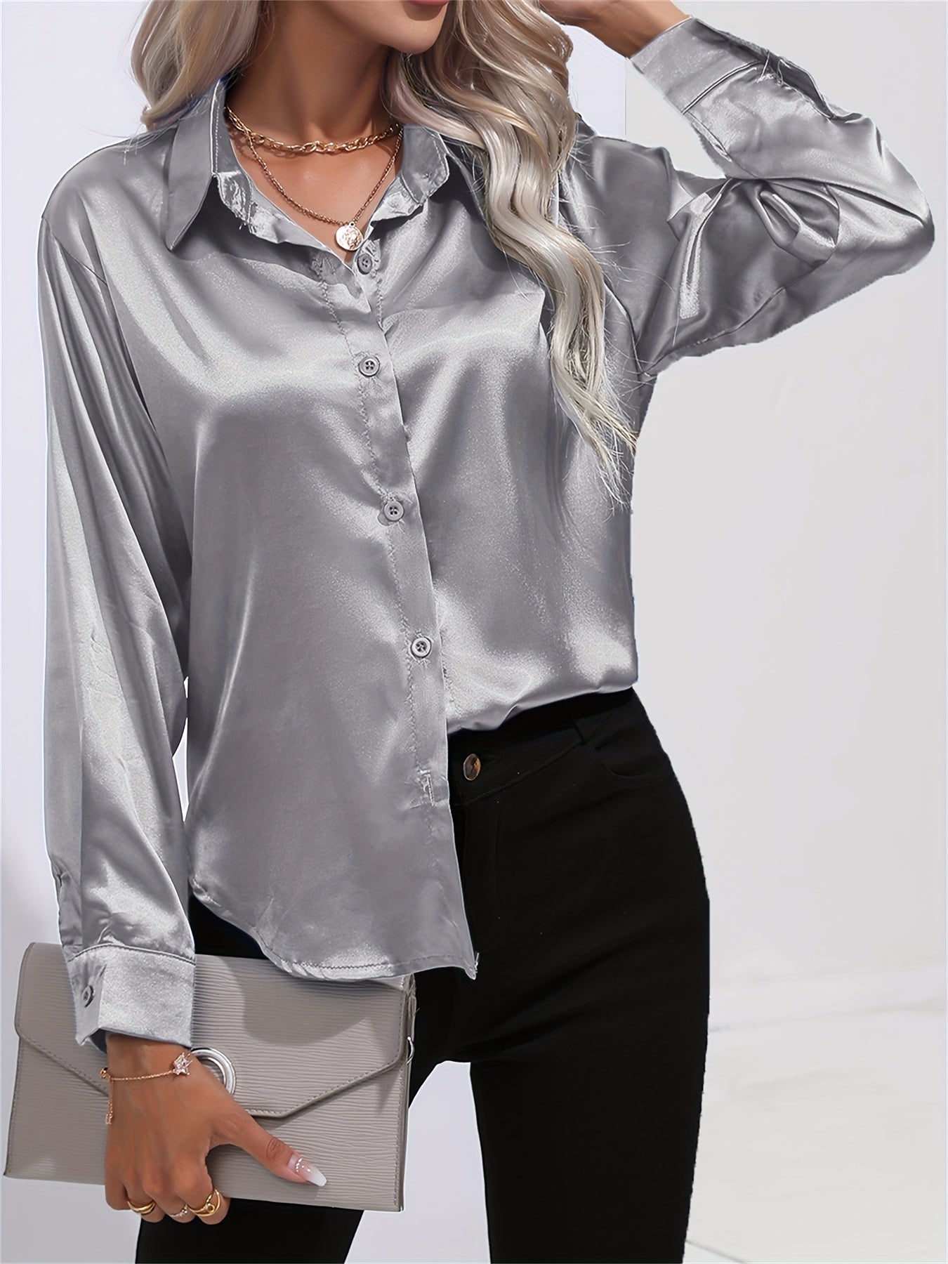 LALUNA® | SATIJNEN BLOUSE