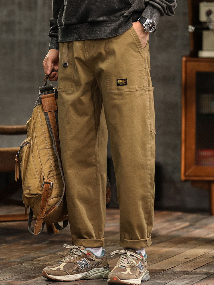 Heren Vintage-Inspiratie Casual Broek