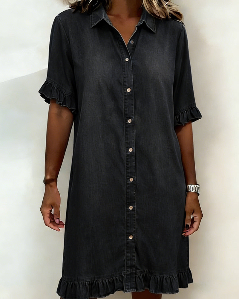 Laluna® | Comfortabele Denim Jurk
