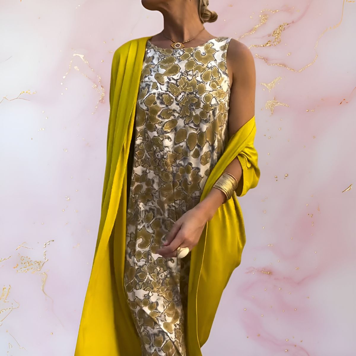 Laluna® | Elegante jurk met vest