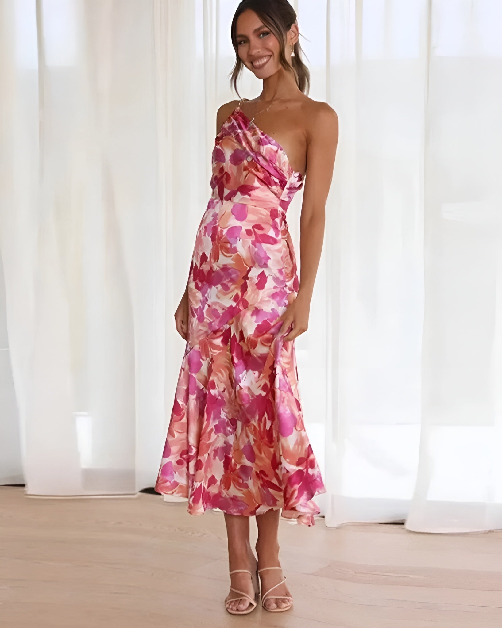 Laluna® | Elegante Maxi-jurk met Bloemenprint
