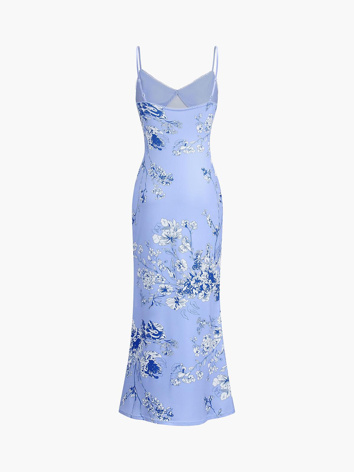 LALUNA® | LANGE JURK MET BLOEMENPRINT