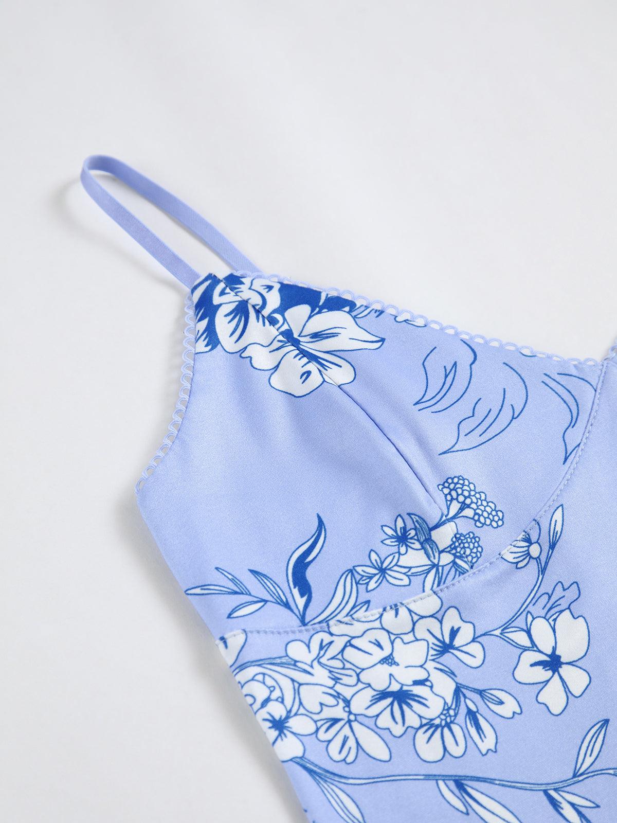 LALUNA® | LANGE JURK MET BLOEMENPRINT