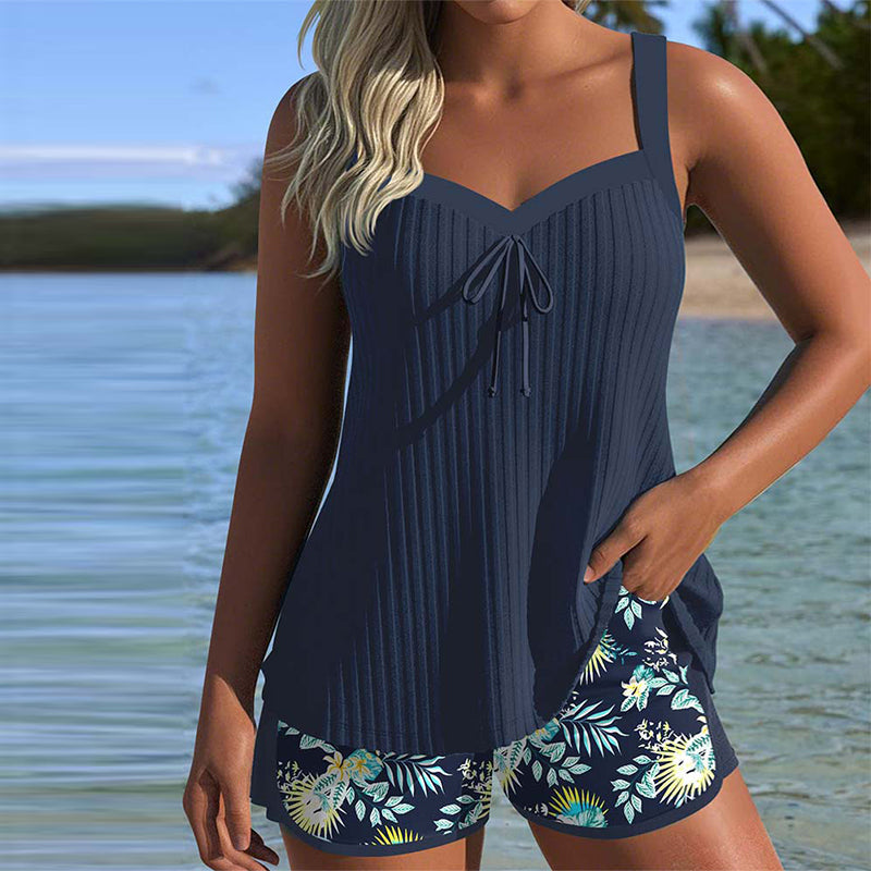 Laluna® | Tankini Gestreept met Tweedelig Strandbroekje