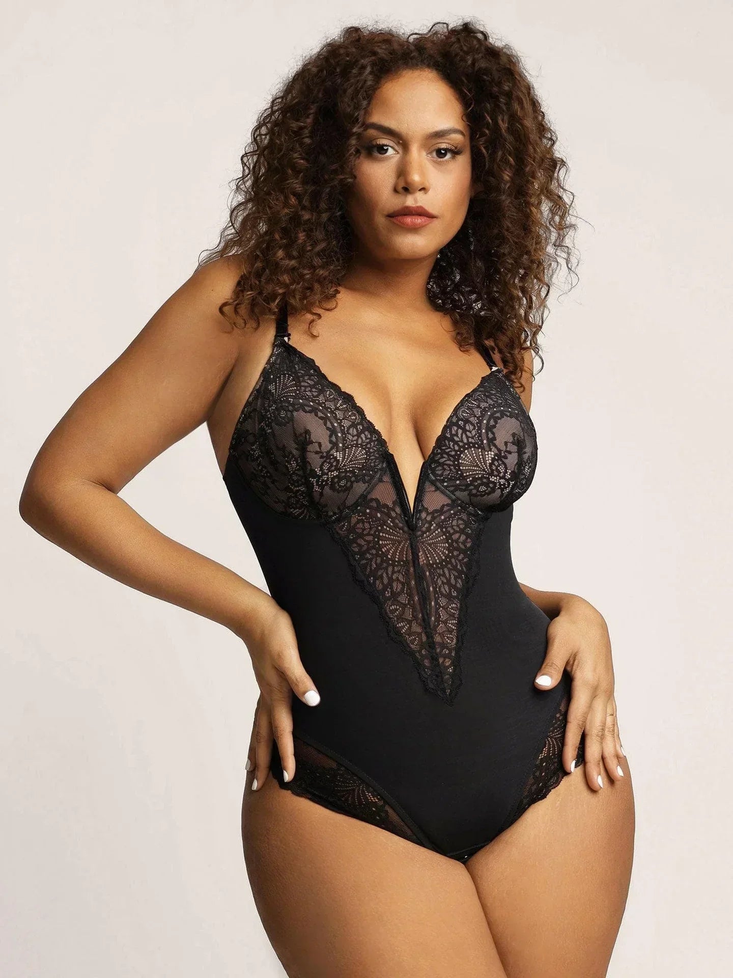 Laluna® | Bodysuit Met Diepe V-Hals
