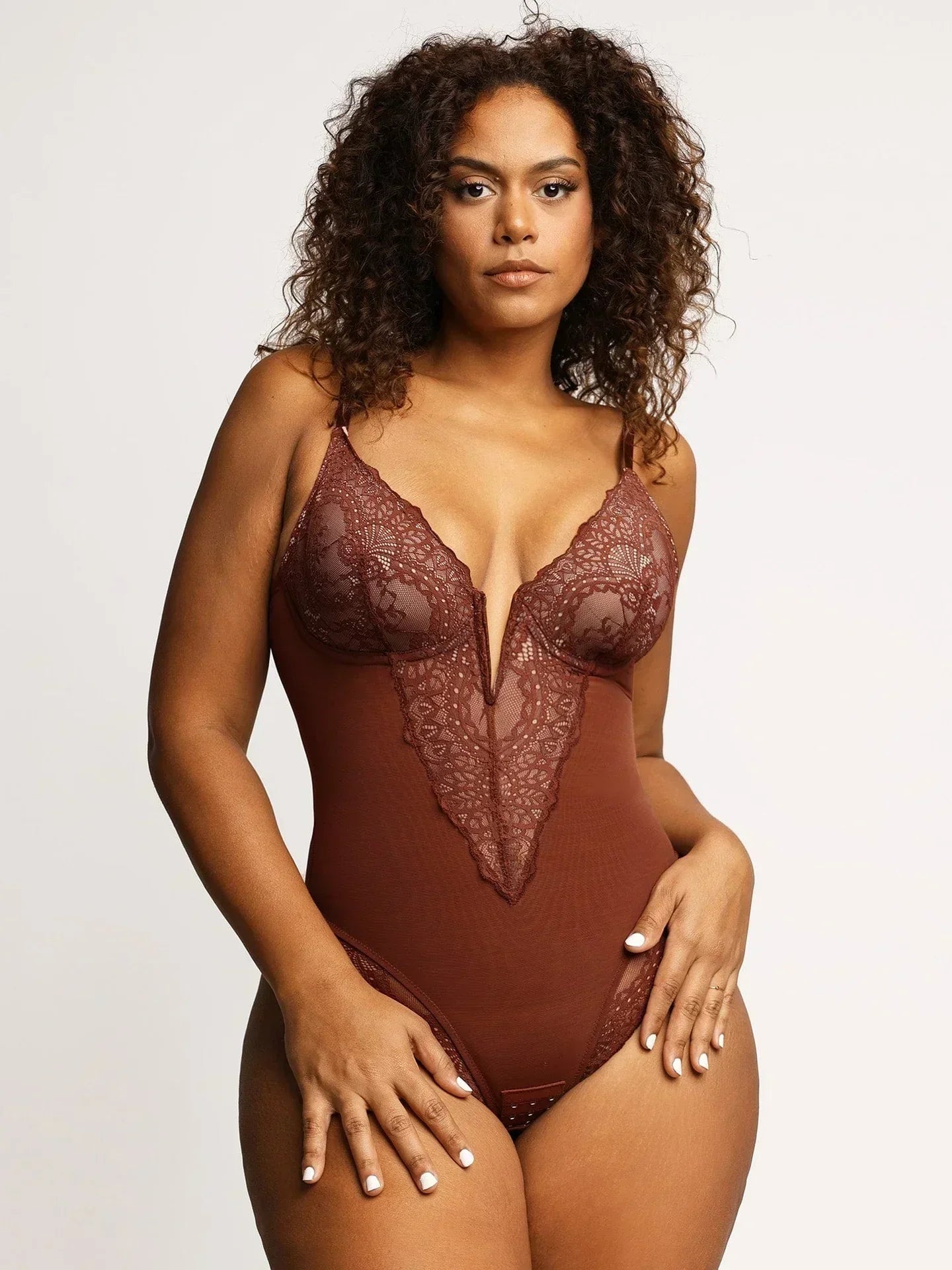 Laluna® | Bodysuit Met Diepe V-Hals