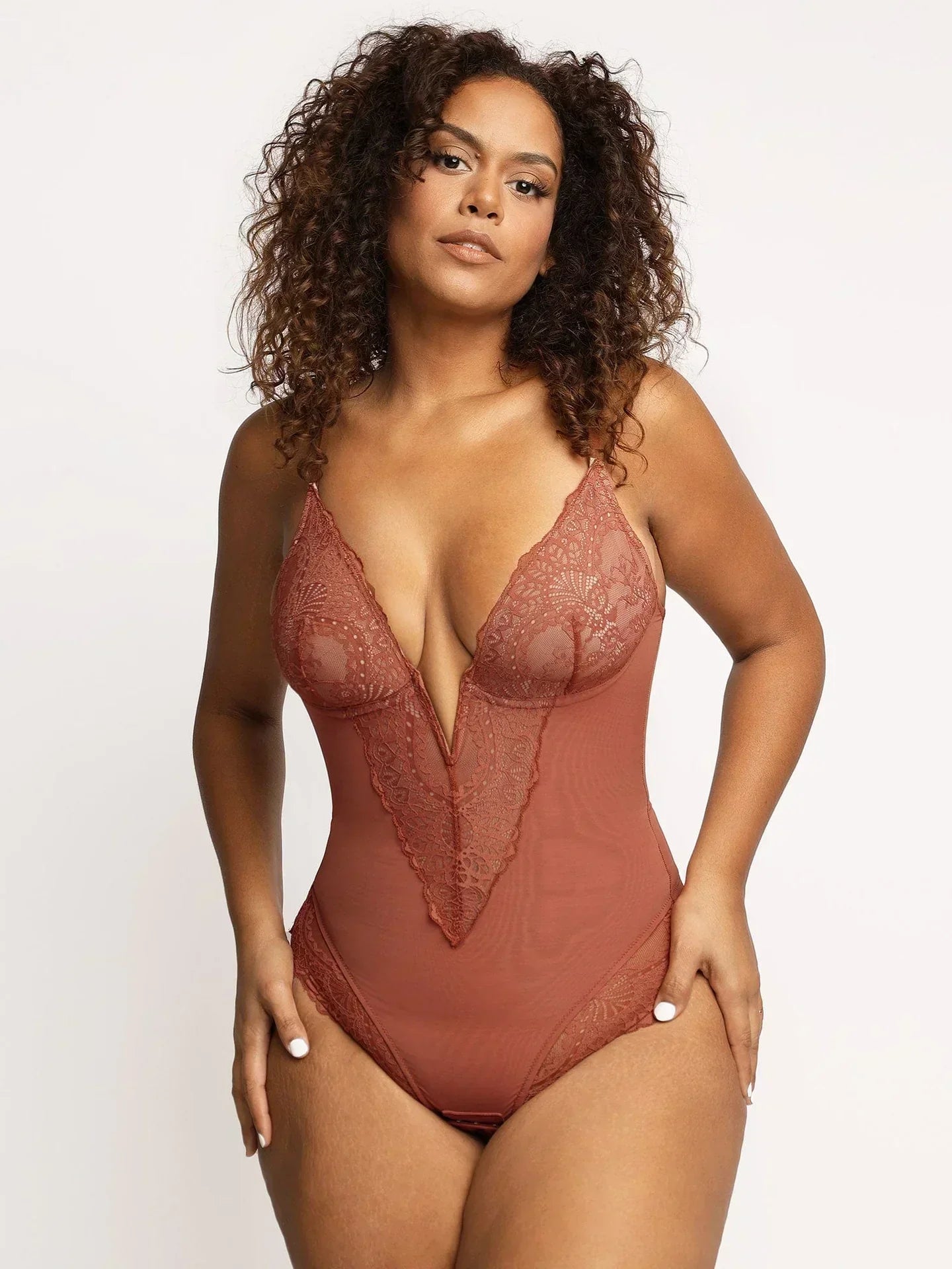 Laluna® | Bodysuit Met Diepe V-Hals