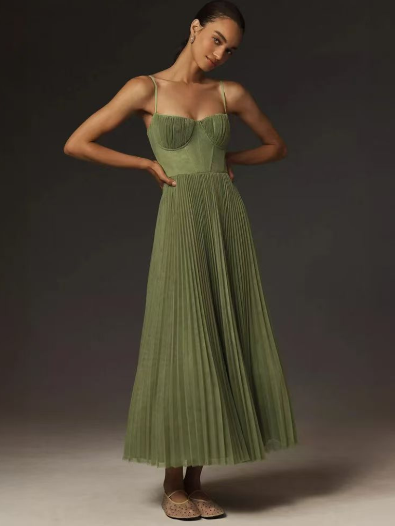 Laluna® | Elegante Groene Maxidress