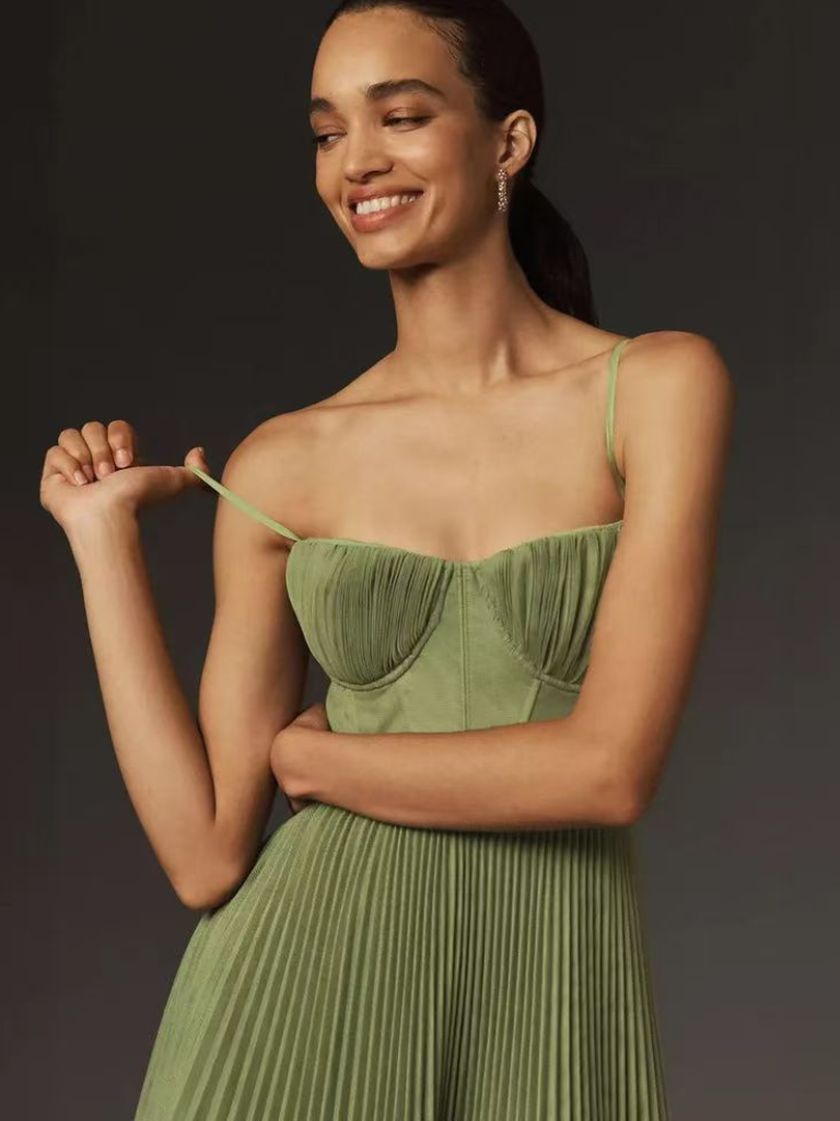 Laluna® | Elegante Groene Maxidress