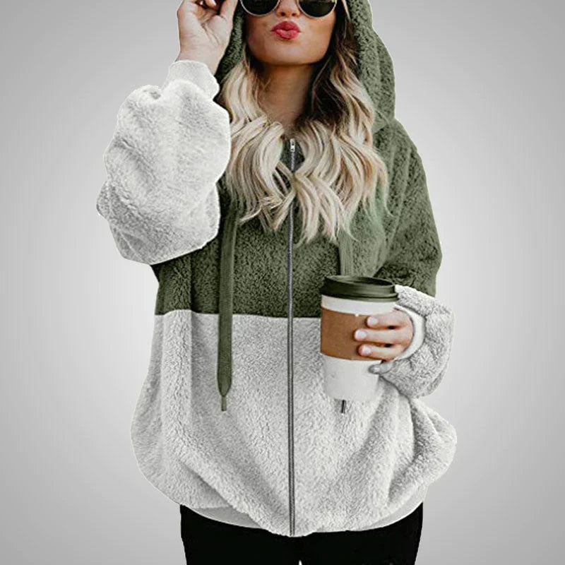 Laluna® | Fluffy Cardigan Met Capuchon