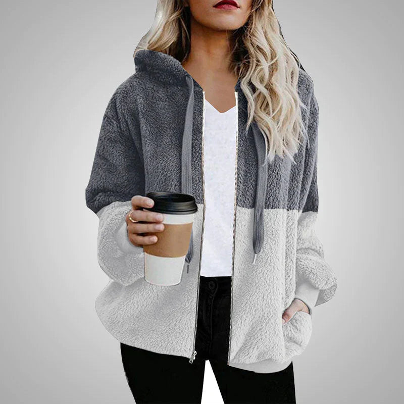 Laluna® | Fluffy Cardigan Met Capuchon
