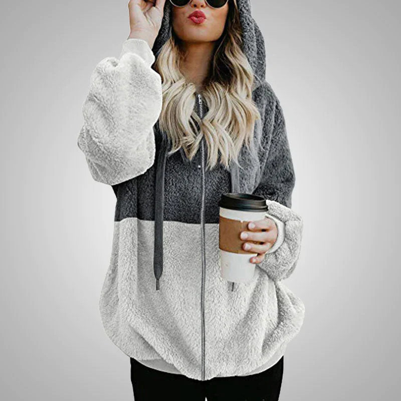 Laluna® | Fluffy Cardigan Met Capuchon