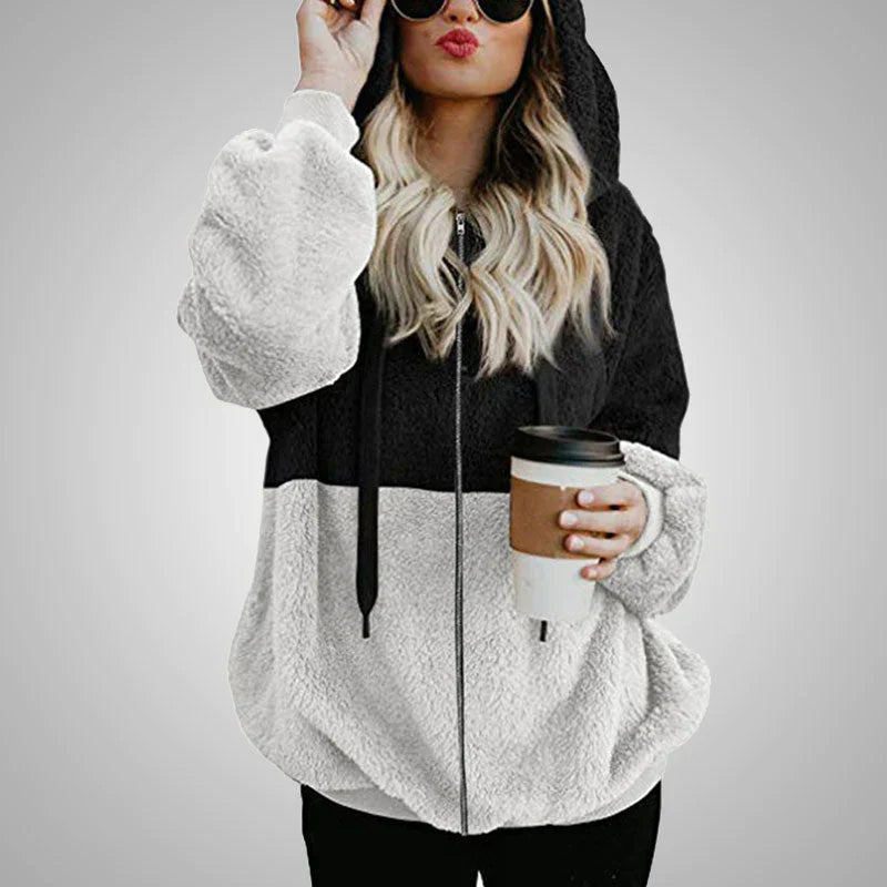 Laluna® | Fluffy Cardigan Met Capuchon