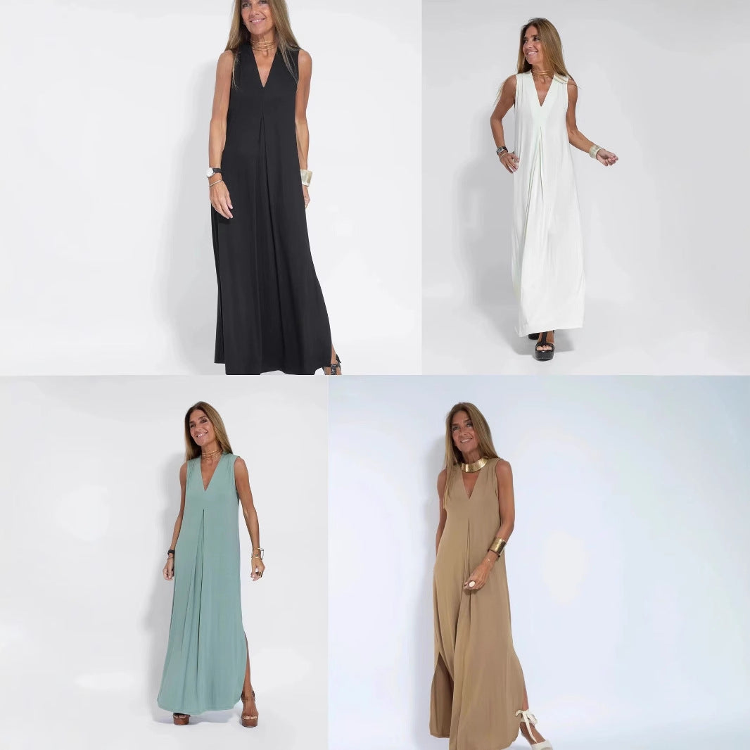 Laluna® | Modieuze Zomerse jurk met Vest