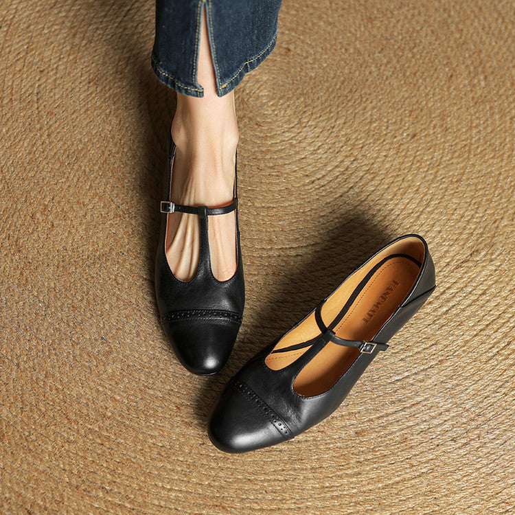Laluna® | Echte Leren Flats
