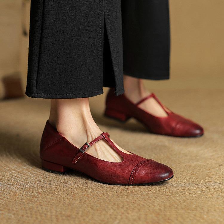 Laluna® | Echte Leren Flats