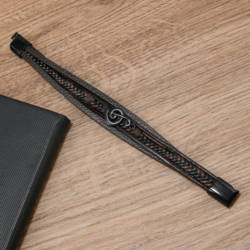 Rhythmo – Leren Armband voor Muziekliefhebbers