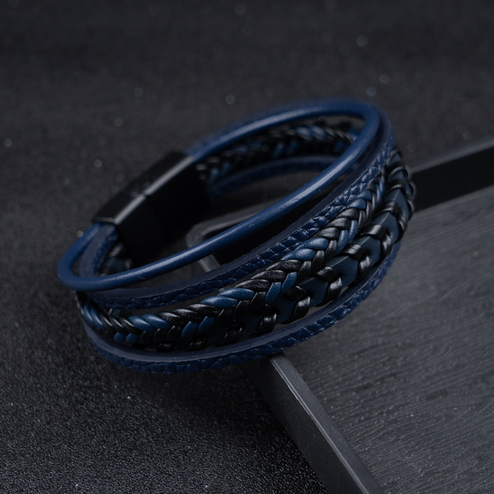 Ragnar Band - Leren Gevlochten Viking Armband (1+1 Gratis)