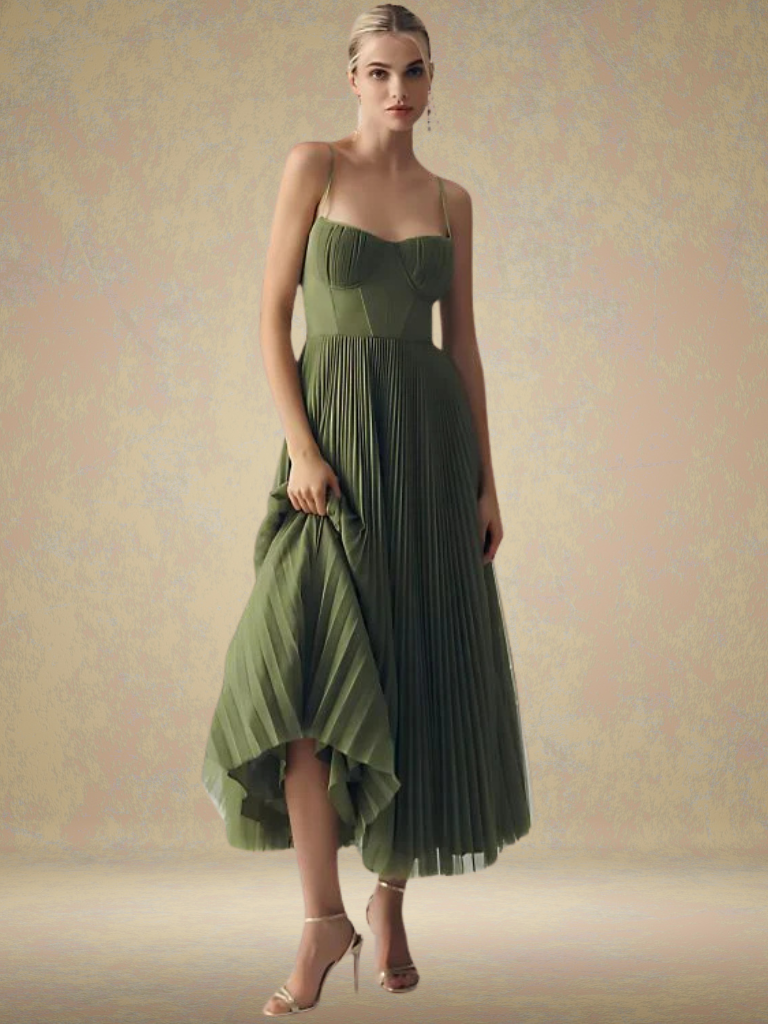Laluna® | Elegante Groene Maxidress