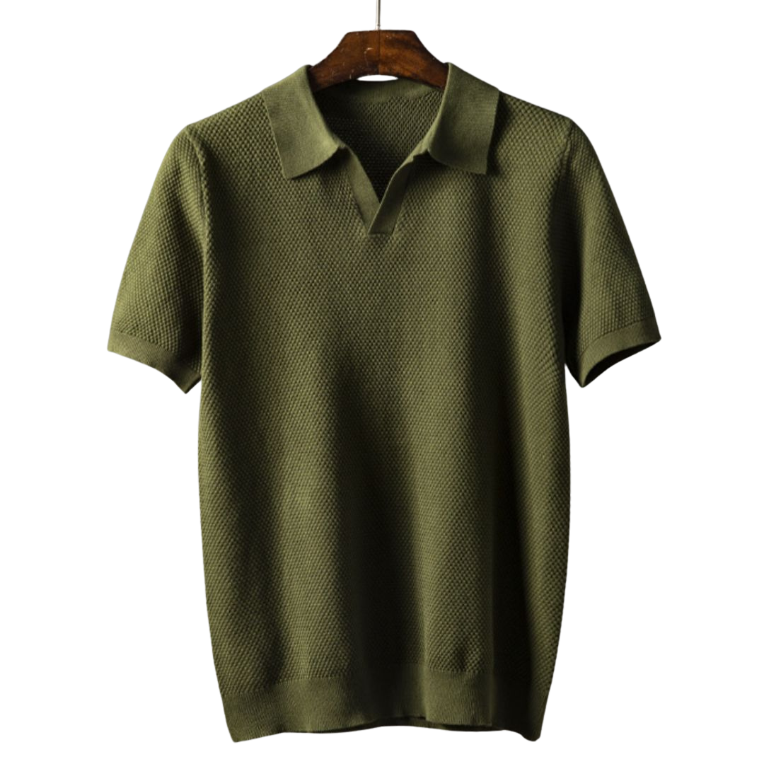 Laluna® | Geribbelde Katoenen Polo