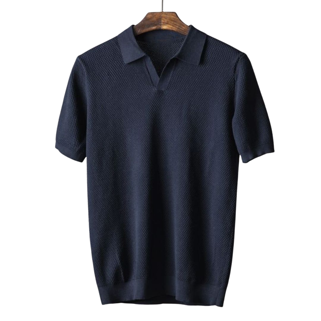 Laluna® | Geribbelde Katoenen Polo