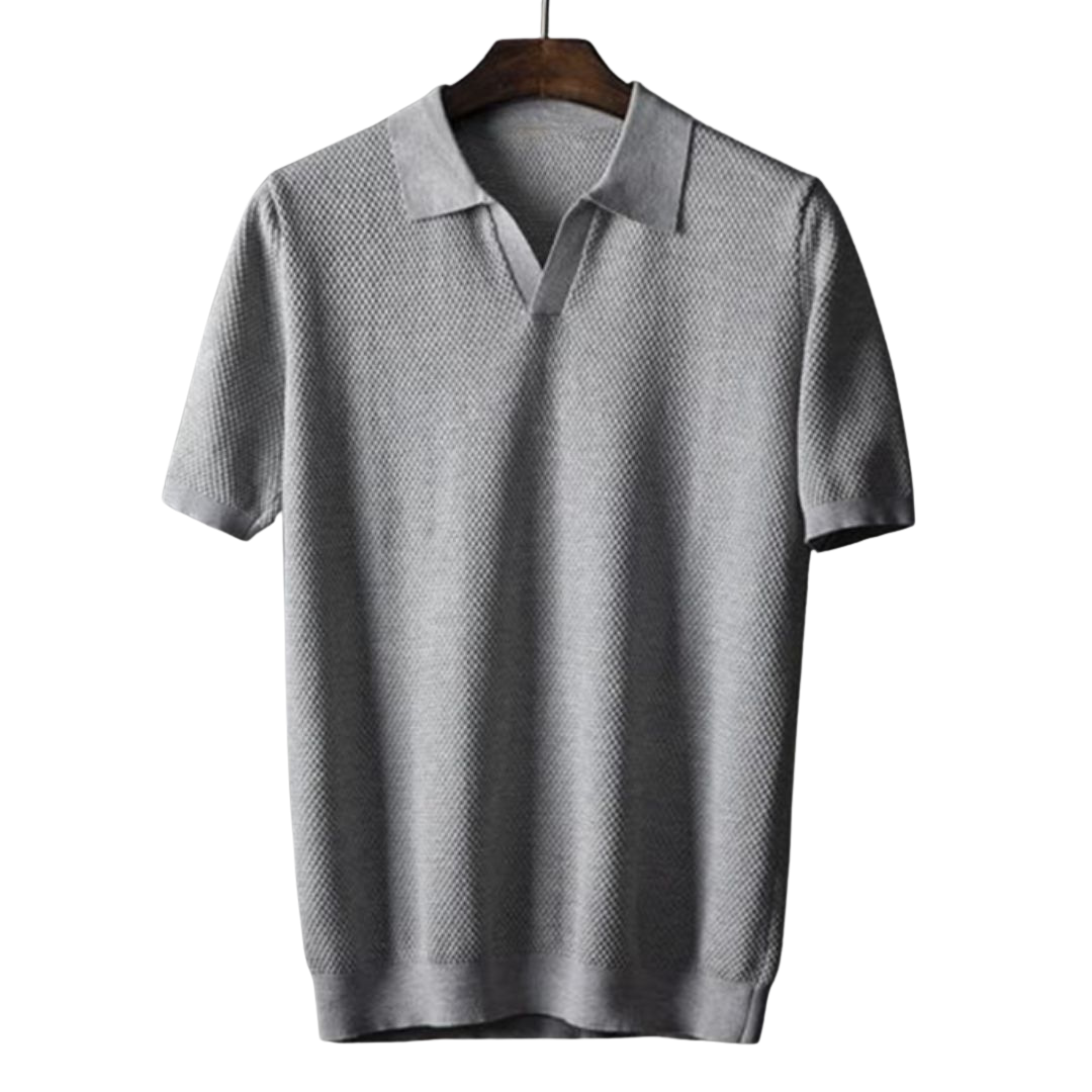 Laluna® | Geribbelde Katoenen Polo