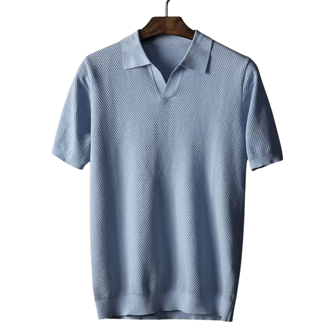 Laluna® | Geribbelde Katoenen Polo