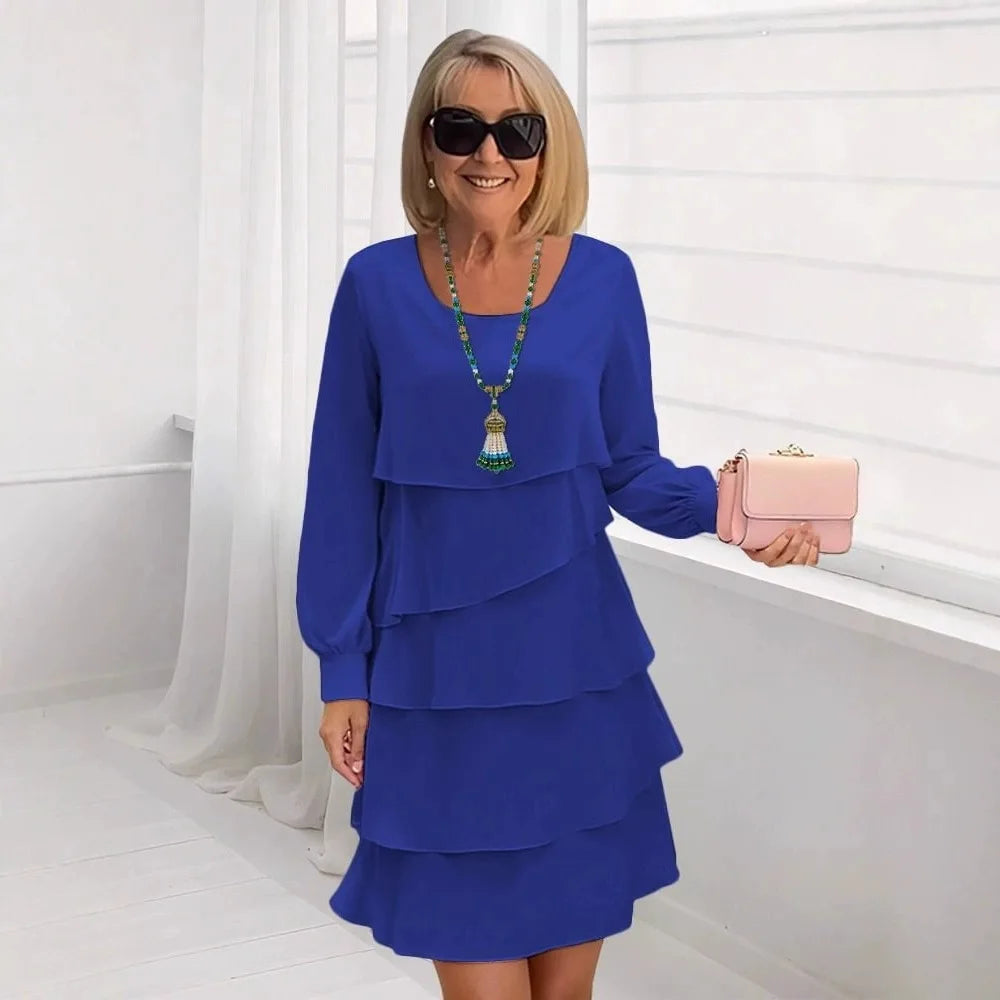 Madeleine – Elegante, vloeiende jurk met ruffles