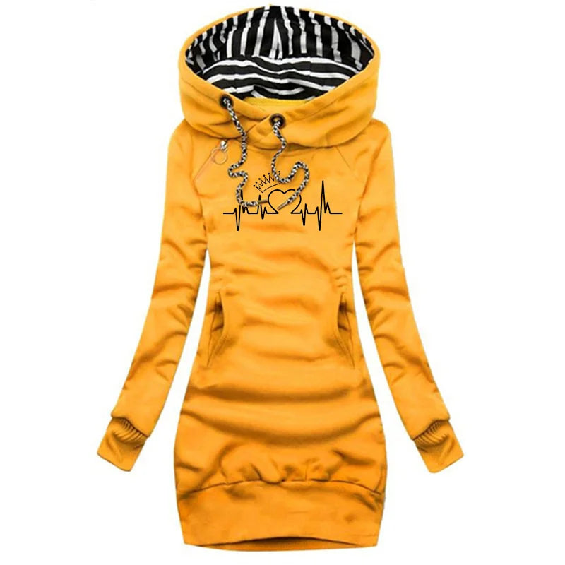 Laluna® | Stijlvolle Lange Winter jurk/trui