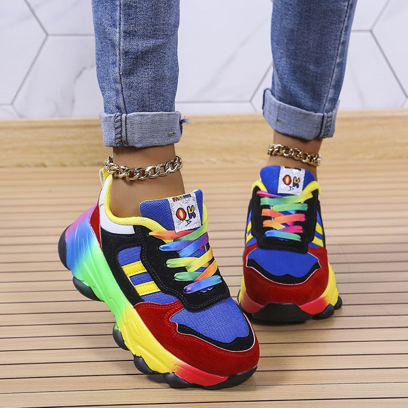 Laluna® | Orthopedische Regenboog Sneakers