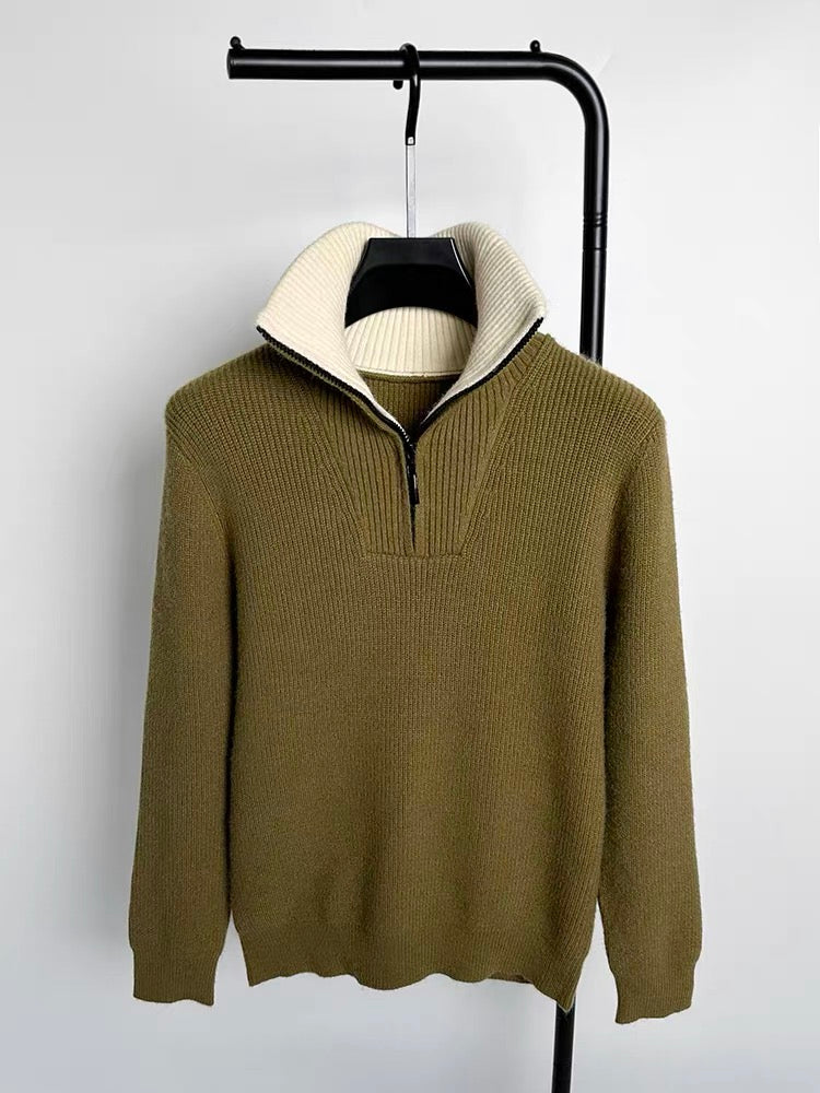 LALUNA® | GERIBBELDE ZIP-UP TRUI
