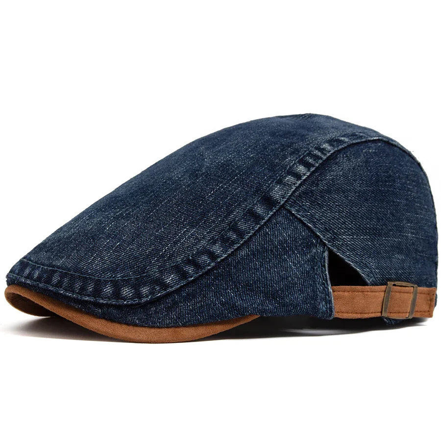 Laluna® | Premium Denim Flat Cap