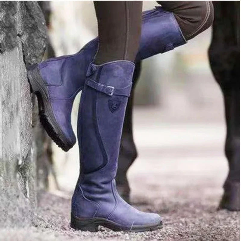 Laluna® | Elegante Hoge Leren Laarzen