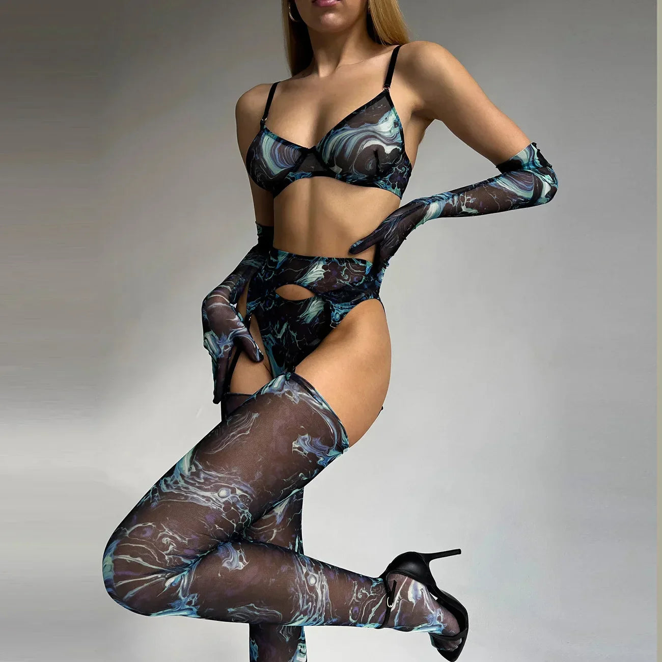 LALUNA® | POPPY TIE DYE LINGERIE SET