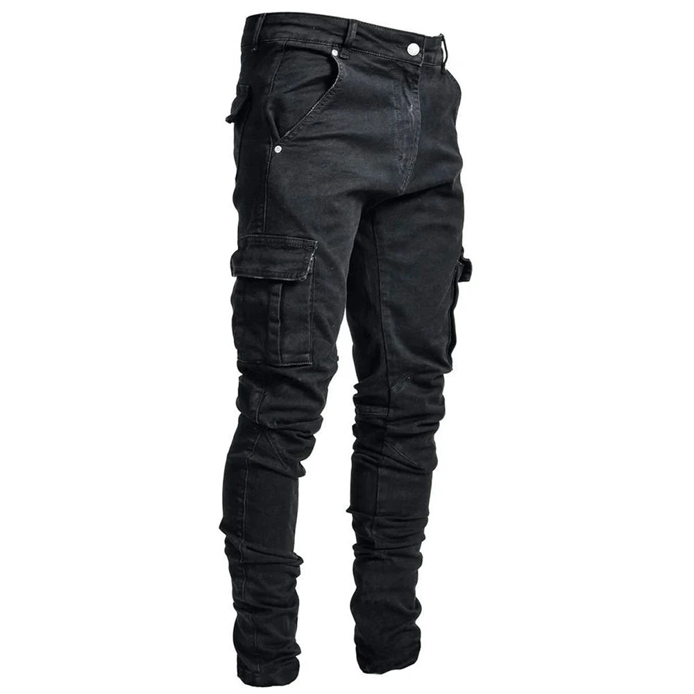 Laluna® | Cargo Street Elastic Jeans