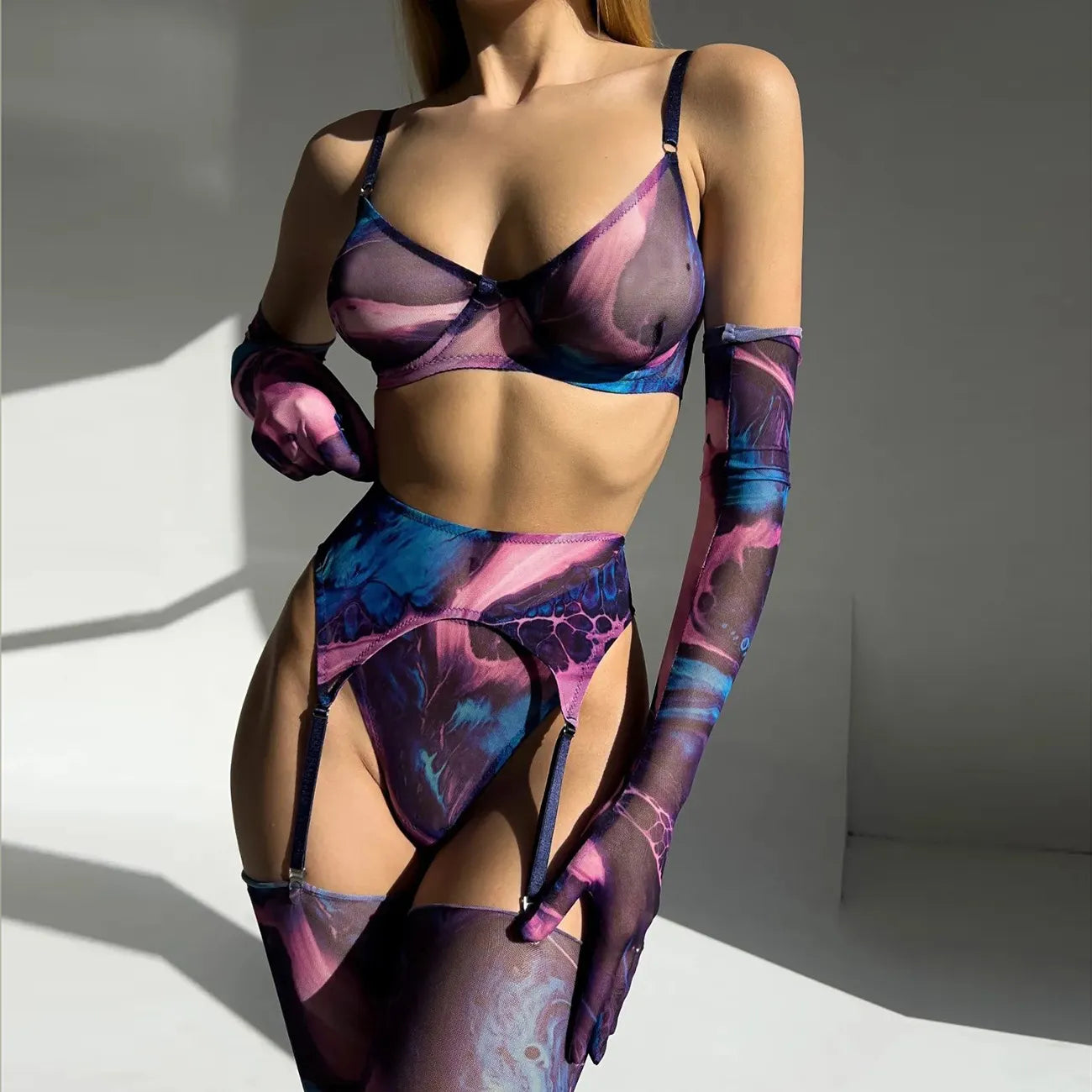 LALUNA® | POPPY TIE DYE LINGERIE SET