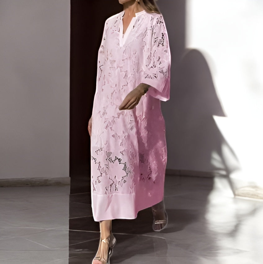 Silvana | Luxe lange jurk van kant