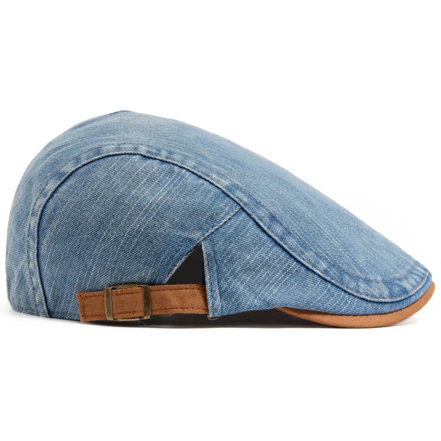 Laluna® | Premium Denim Flat Cap