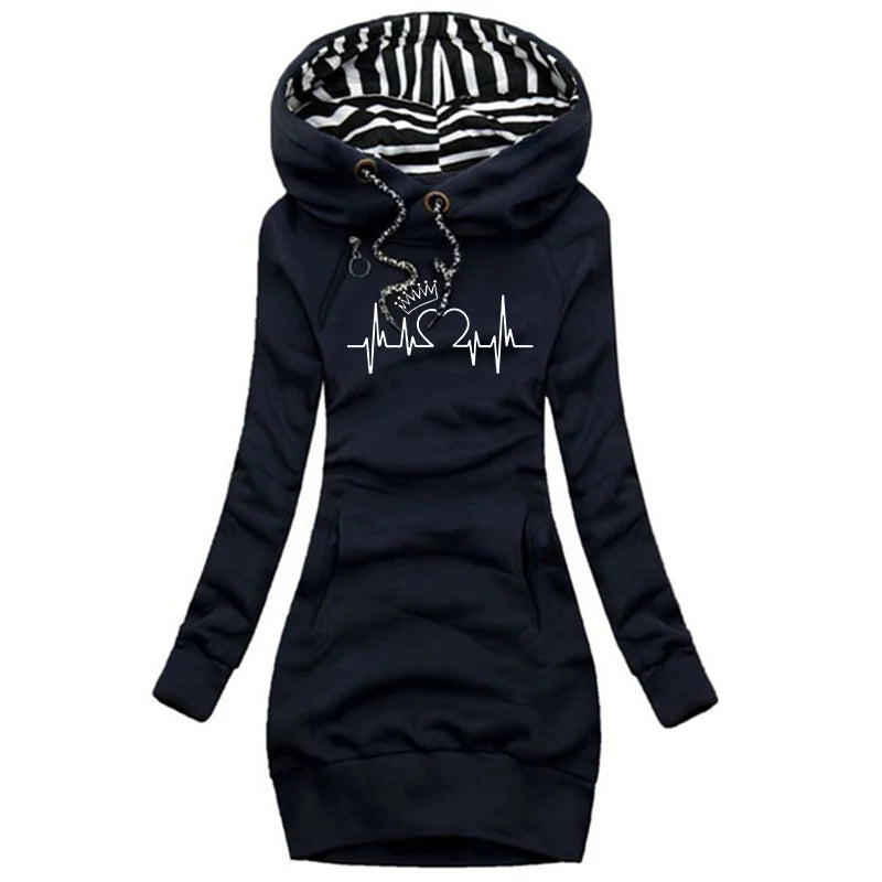 Laluna® | Stijlvolle Lange Winter jurk/trui