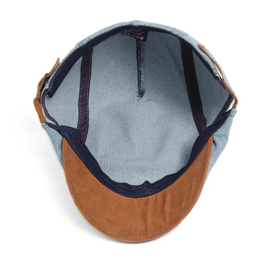 Laluna® | Premium Denim Flat Cap