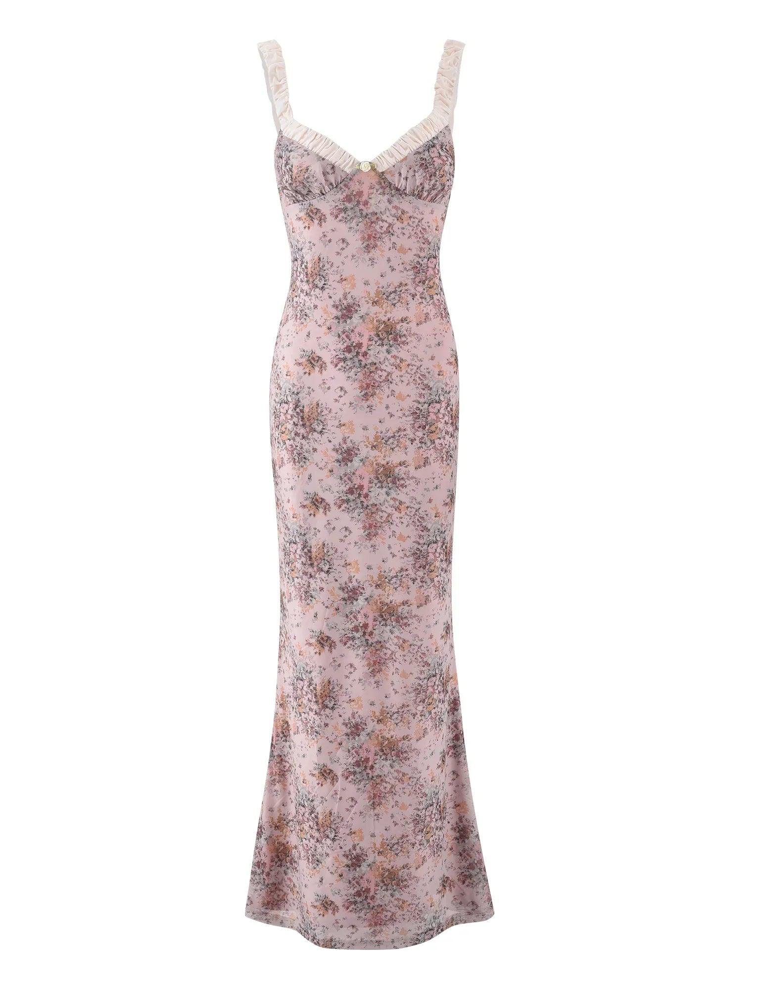 Laluna® | Roze Camouflage Bloemenjurk