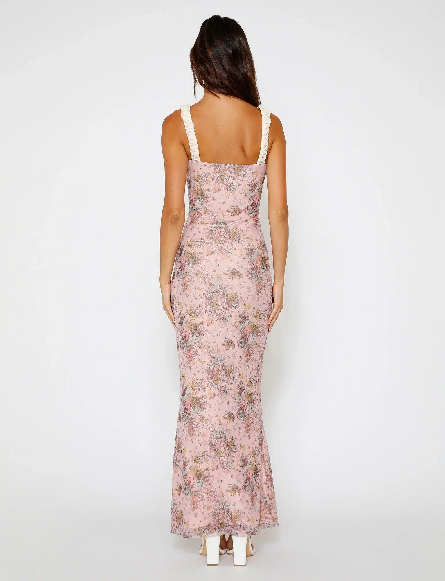 Laluna® | Roze Camouflage Bloemenjurk