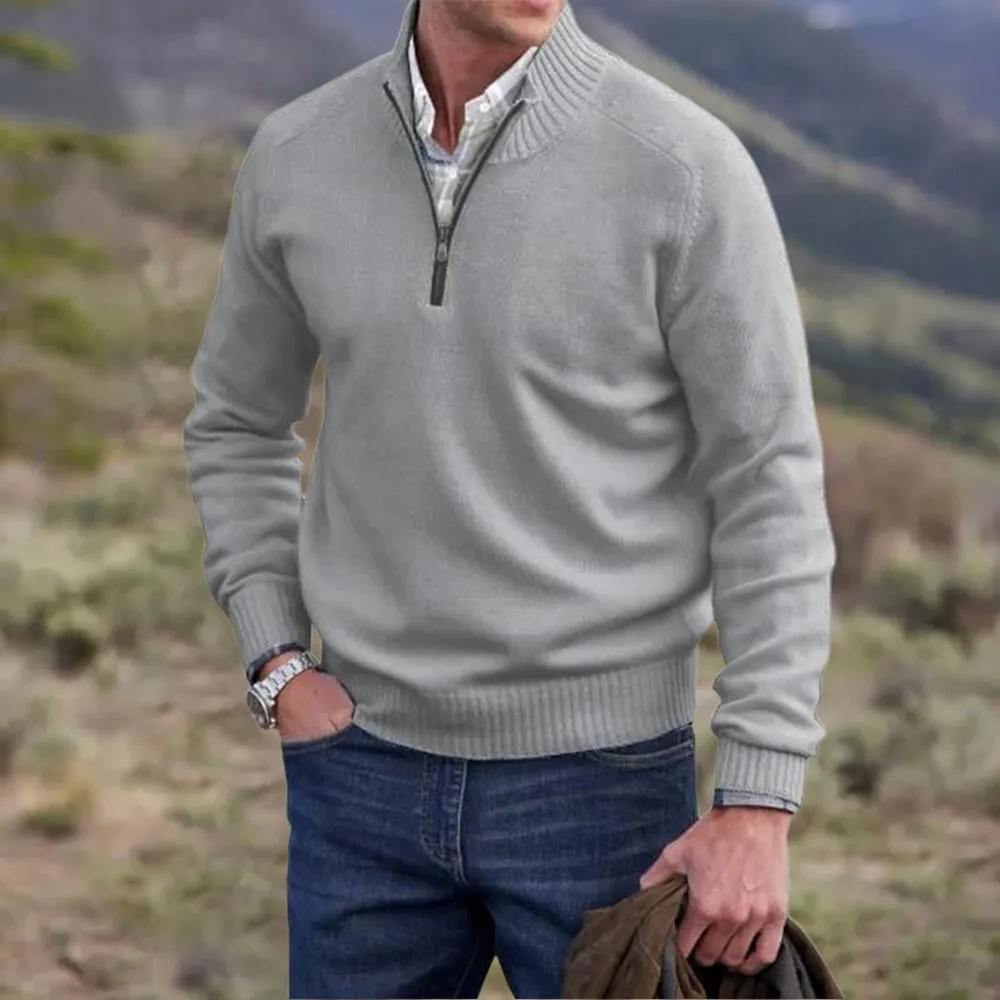 Laluna® | Elegante Kasjmier Zip Sweater