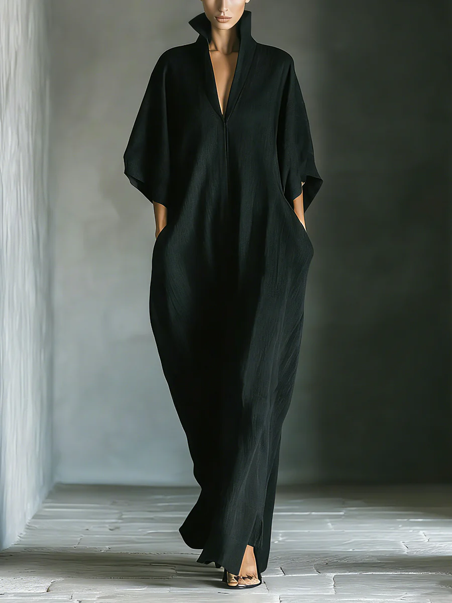Alessandra • Lange oversized minimalistische jurk